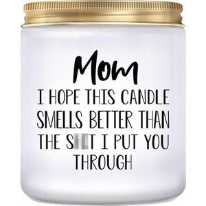 Funny Mothers Day Gifts Mom‎ Candle Lavender Birthday Daughter Son Birthday